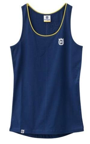 HUSQVARNA Girls Basic Logo Tank Top Blue/Yellow M