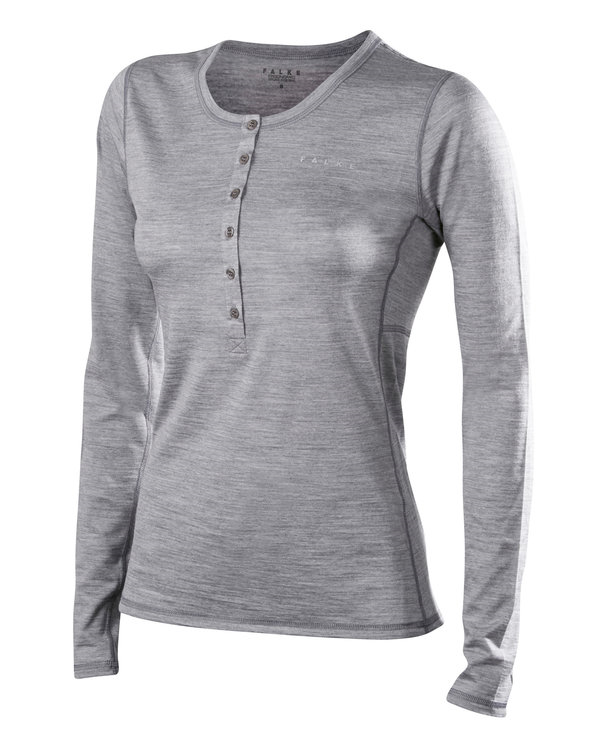 FALKE thermo shirt LS Women Silk Wool grey