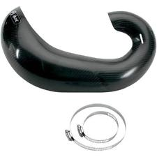 4MX exhaust manifold guard Carbon HUSQVARNA/KTM/GasGas 2T 250/300  '17-'19