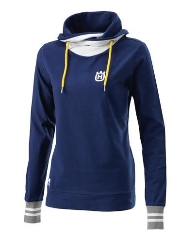 HUSQVARNA Girls Classic Sweatshirt Blue/White M