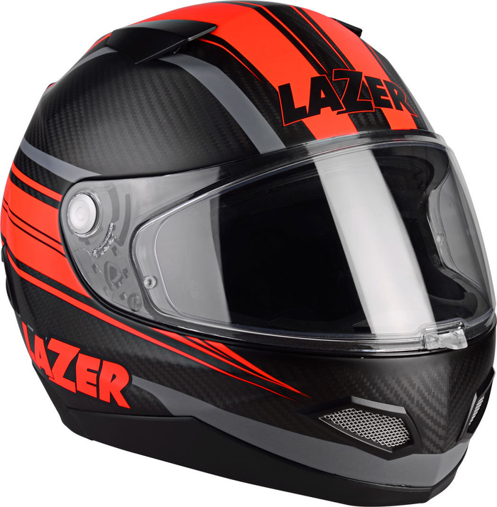 LAZER helmet KITE Lumino Arrow PC black carbon/red