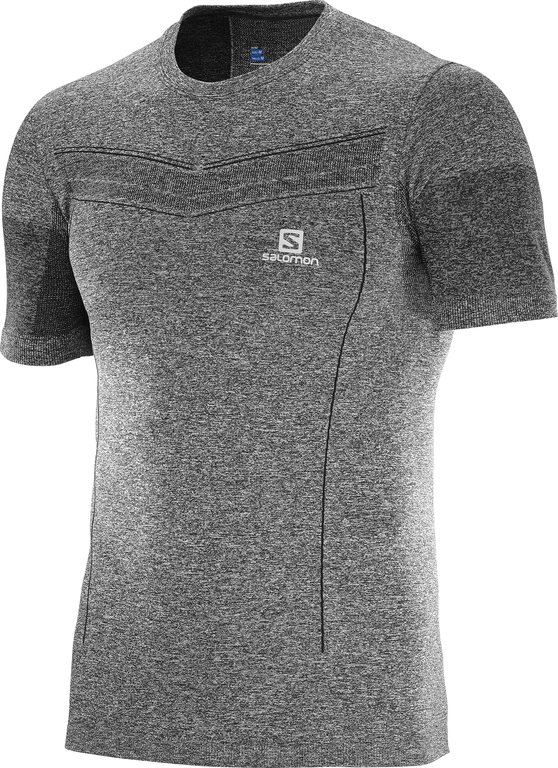 SALOMON shirt SS Pulse Seamless Tee grey