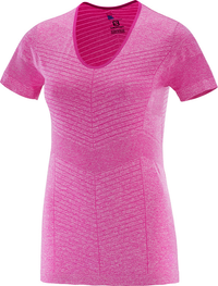 SALOMON krekls SS Elevate Seamless Tee W pink