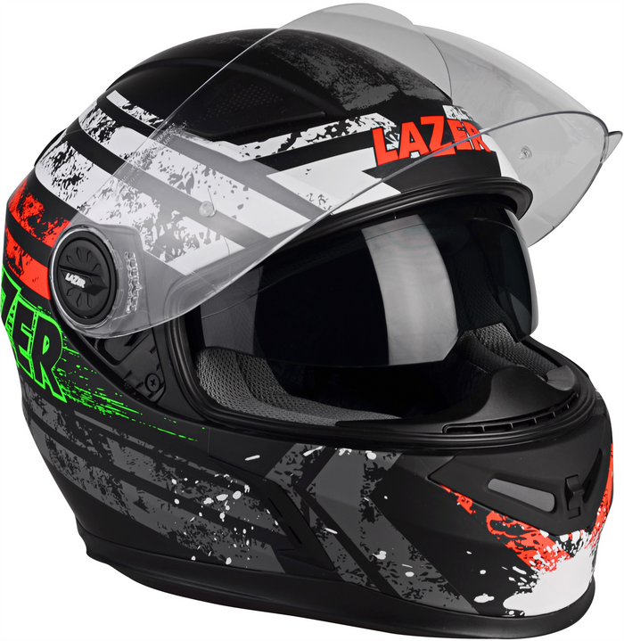 LAZER helmet BAYAMO Splash black matt/white/red