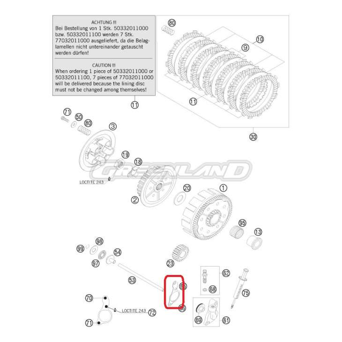 HUSQVARNA clutch cyl buttom gasket