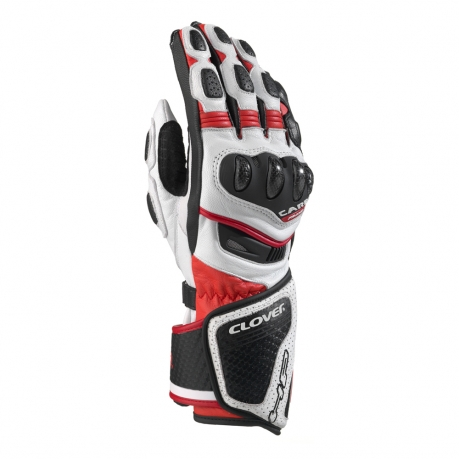 CLOVER gloves RS-8 Kangaroo white/red