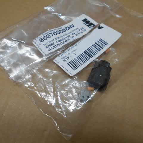 HUSQVARNA konektors 2-pin black