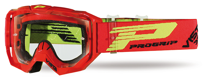 PROGRIP brilles 3303 Vista red w/clear 3310 w/XLens