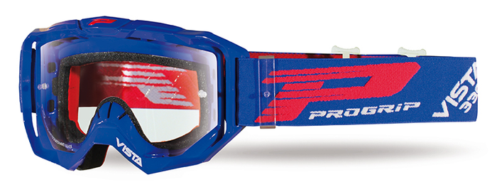 PROGRIP brilles 3303 Vista blue w/clear 3310 w/XLens