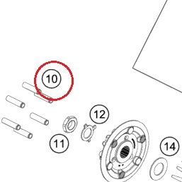 HUSQVARNA distancers vadīkla saj kurvī TC 85 '18-'21
