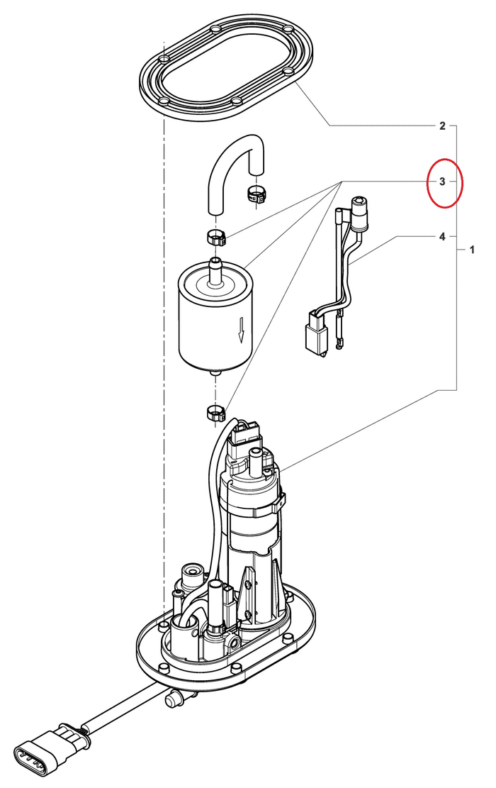 MV AGUSTA filter fuel '10-'18