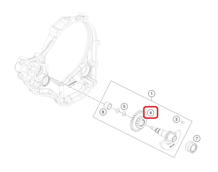 HUSQVARNA zobrats uz balansiervārpstas FC/FE 250/350 '16-'18