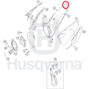 HUSQVARNA plastic Filter Box Enduro 150-501 '20