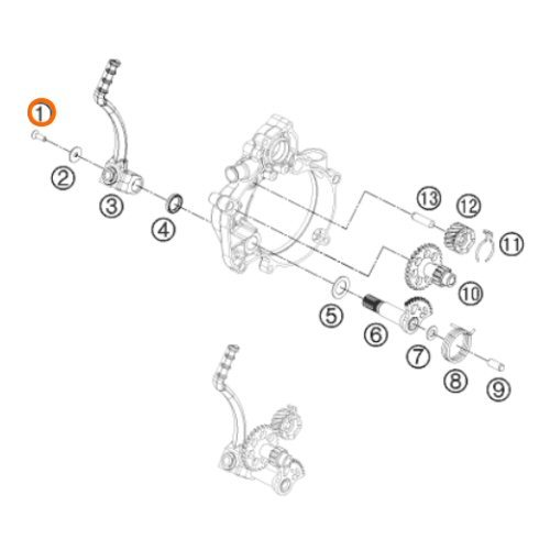 HUSQVARNA skrūve M5x16 8.8 Flathead