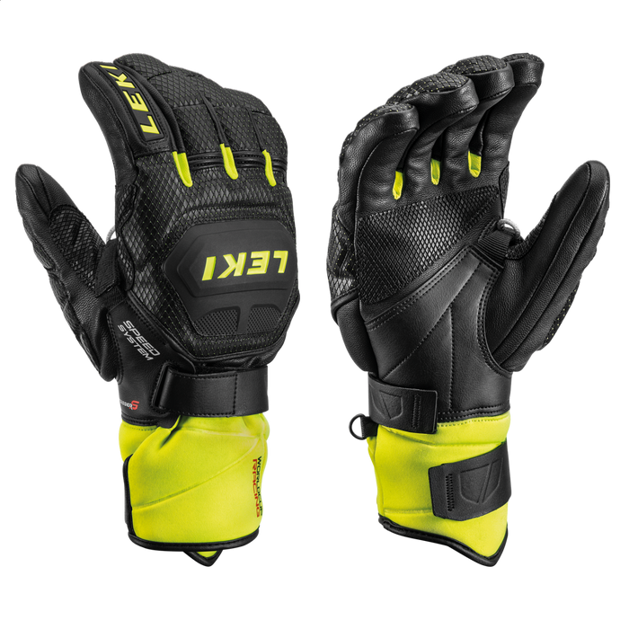 LEKI gloves WC Race Flex Speed S black/yellow