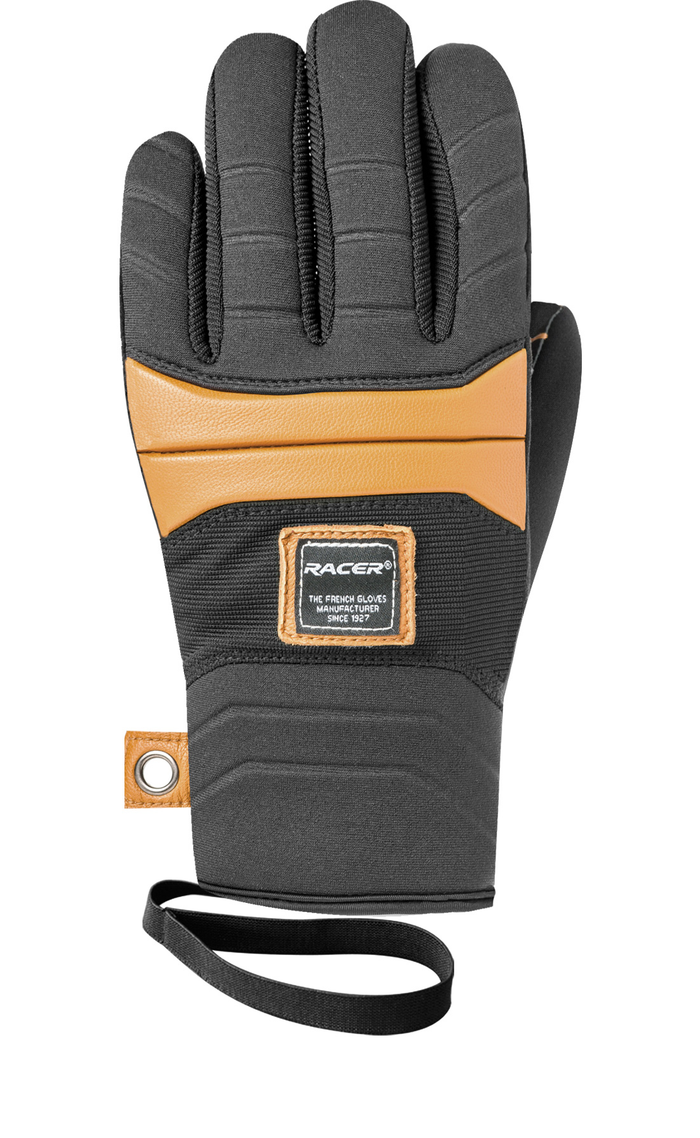 RACER cimdi Glorify black/brown