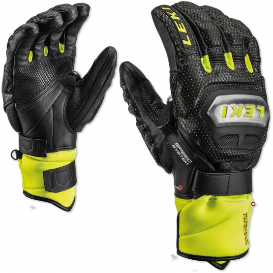 LEKI gloves WC Race Tit S Speed black/yellow fluo