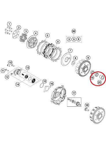 HUSQVARNA bukse zem sajūga kurvja TC 65 '17-'23