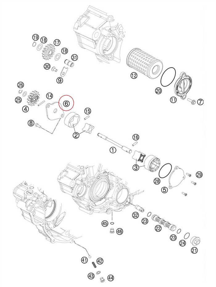HUSQVARNA vāks eļļas sūknim LH FE 250/350 '13-'16