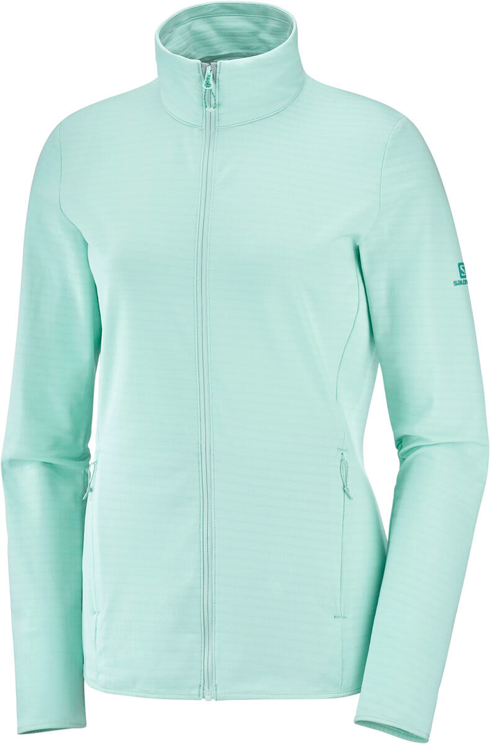 SALOMON jacket W ML Outrack FZ tourquise