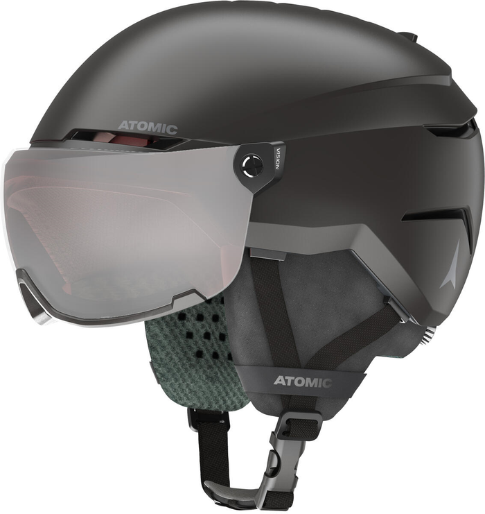 ATOMIC ķivere Savor Visor JR black w/silver flash C2