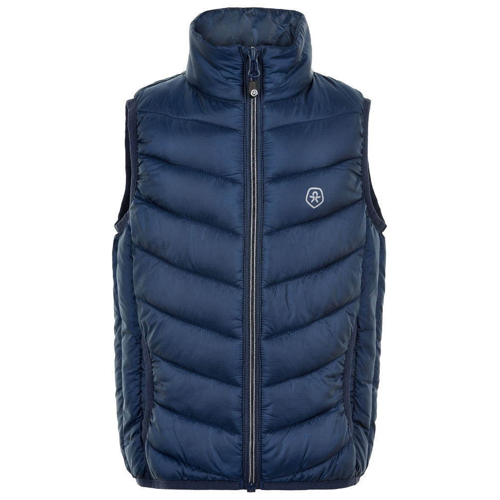 color-kids-veste-waistcoat-packable-blue