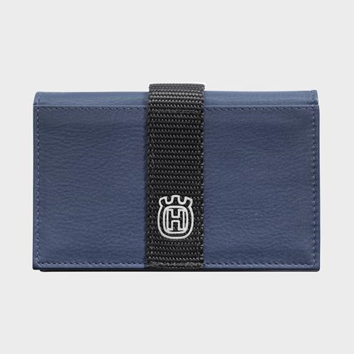 HUSQVARNA Leather Wallet blue