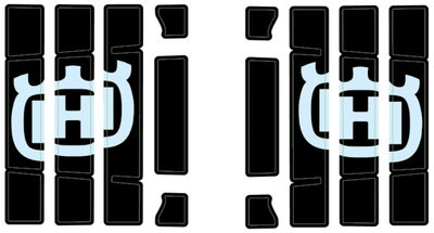 HUSQVARNA sticker set radiator restēm 250-501 '19-'21