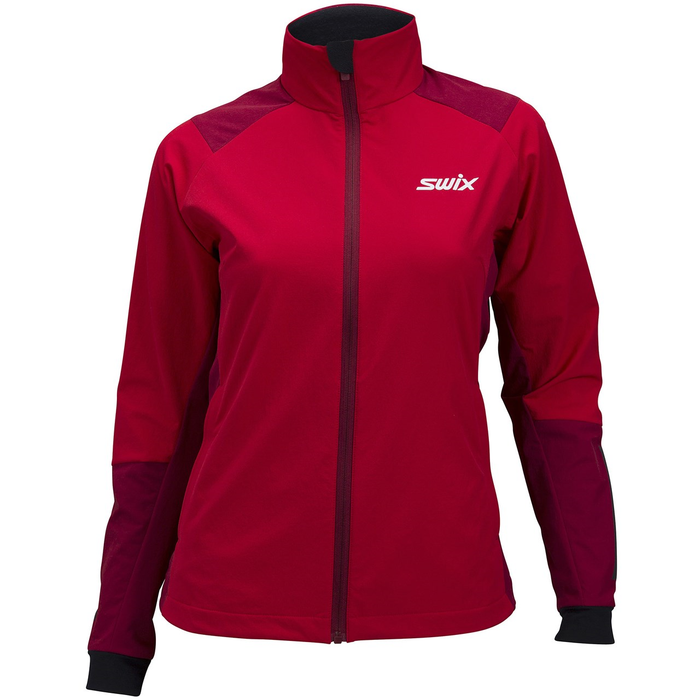 SWIX distanču slēpošanas jaka W Marka Softsheld JKT red/white