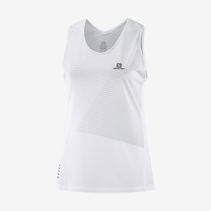 SALOMON sleeveless shirt Sense Tank W white