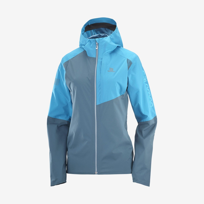 SALOMON jacket Bonatti Trail WP W mallard blue