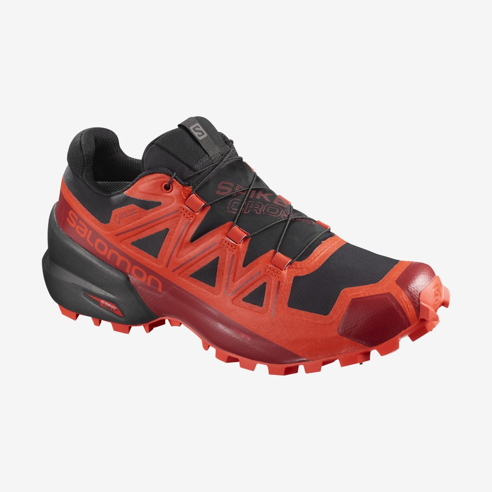 salomon-apavi-spikecross-5-gtx-black-red