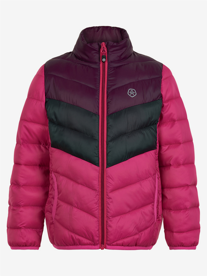 COLOR KIDS ziemas jaka Jacket Quilted Packable pink/black