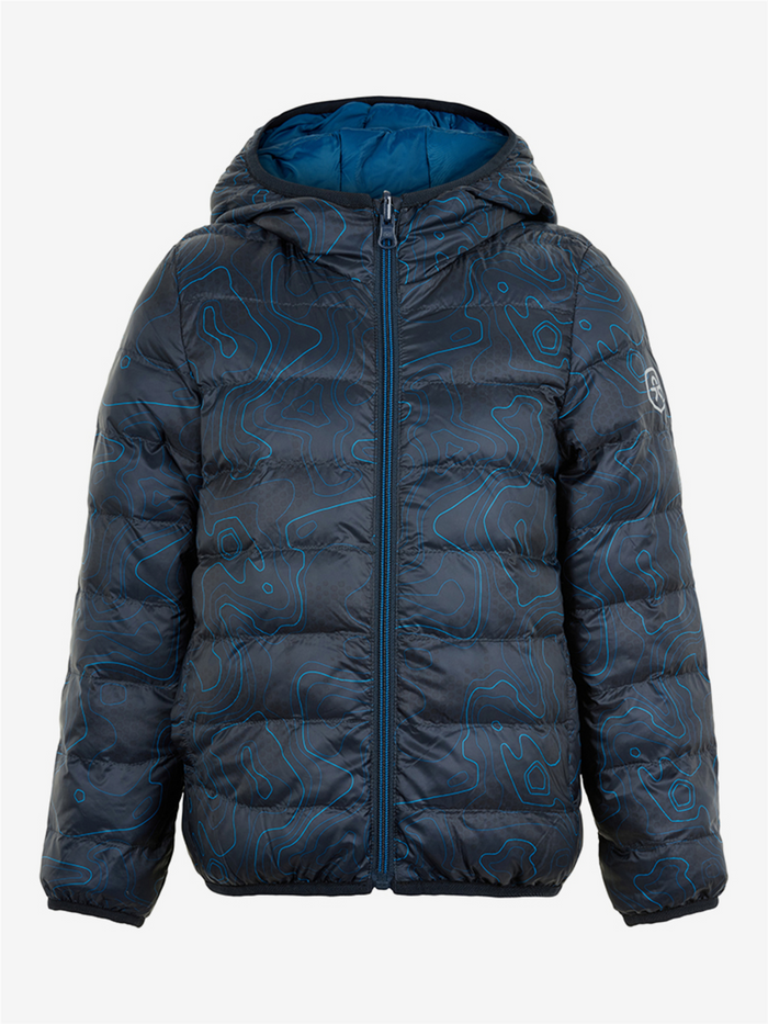 COLOR KIDS ziemas jaka Quilted Reversible AOP dark blue