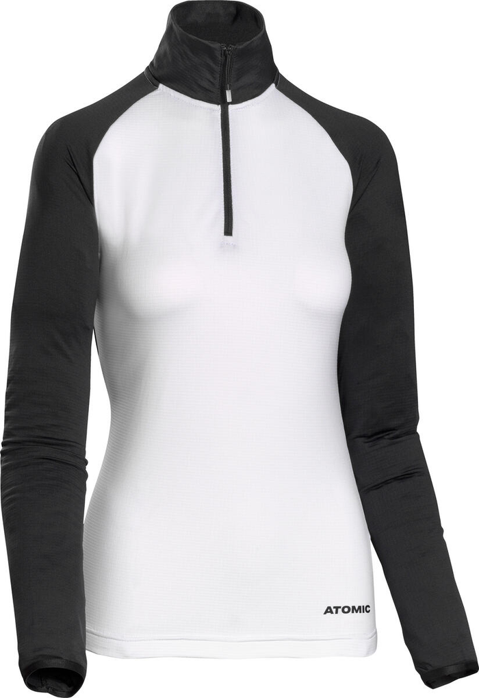 ATOMIC jacket W Snowcloud Fleece Zip Neck black/white