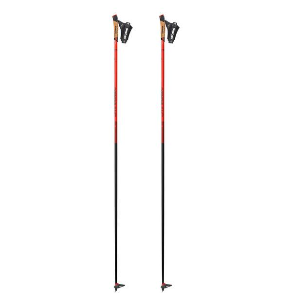 ATOMIC distanču slēpošanas nūjas Redster Carbon QRS red/black
