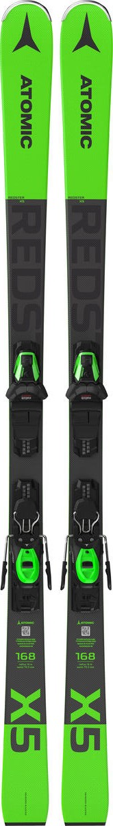 ATOMIC kalnu slēpes ar stiprinājumiem Redster X5 green/grey