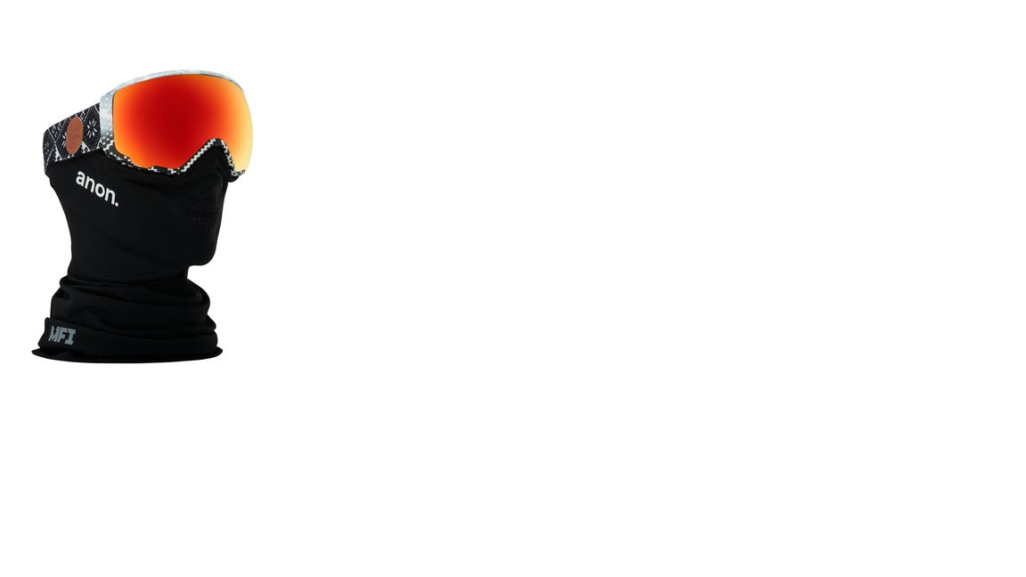 ANON brilles WM1 MFI black/white w/sonar red Face mask