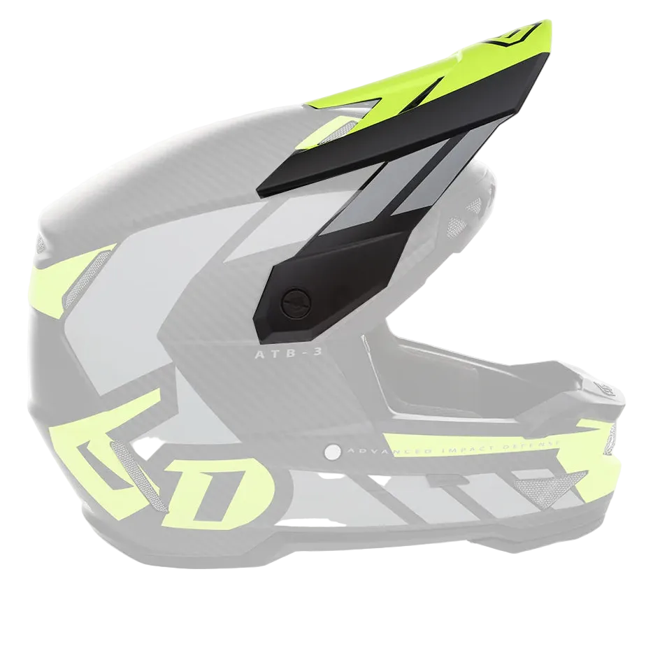6D helmet peak ATB-3 neon yellow