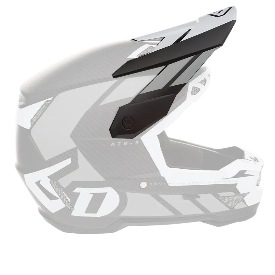 6D helmet peak ATB-3 white