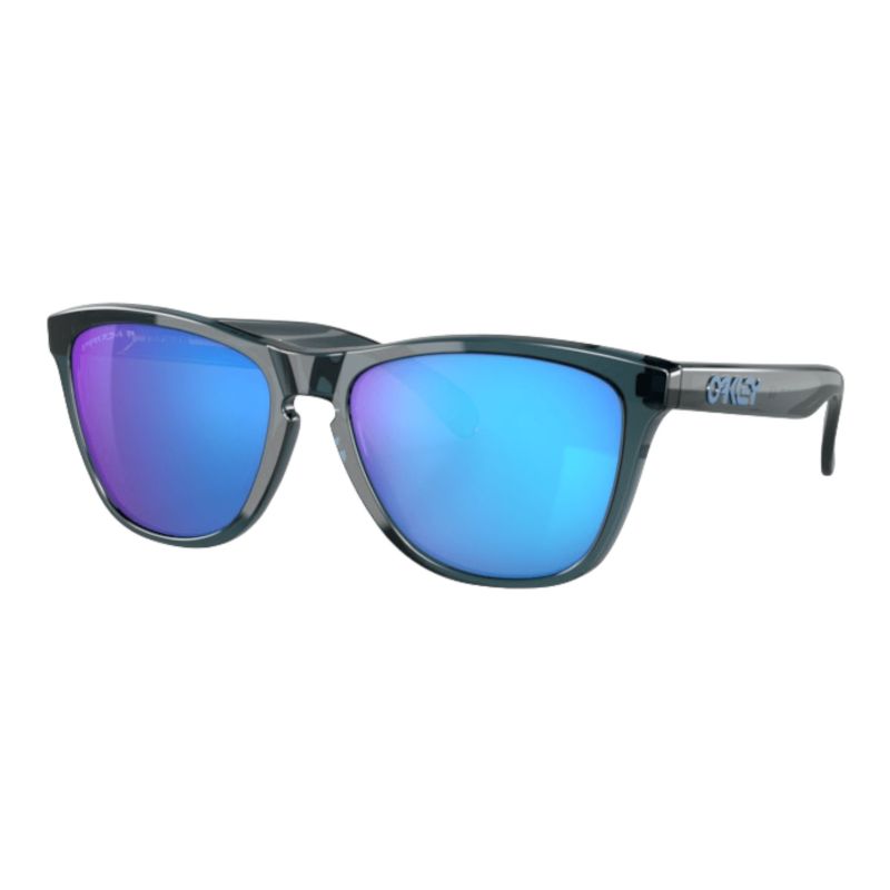 OAKLEY saulesbrilles Frogskins crystal black w/prizm sapphir irid polarized