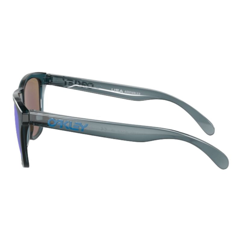 OAKLEY saulesbrilles Frogskins crystal black w/prizm sapphir irid polarized