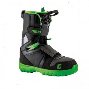 NITRO Rental Youth QLS Boots Black/Green 22.0