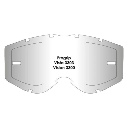 AIRSCREEN briļļu stiklīnš priekš Progrip Vista 3303/Vision 3300, caurspīdīgs