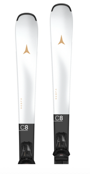 ATOMIC Cloud C8 LT valge/must koos E M 10 GW mäesuusad koos kinnitustega