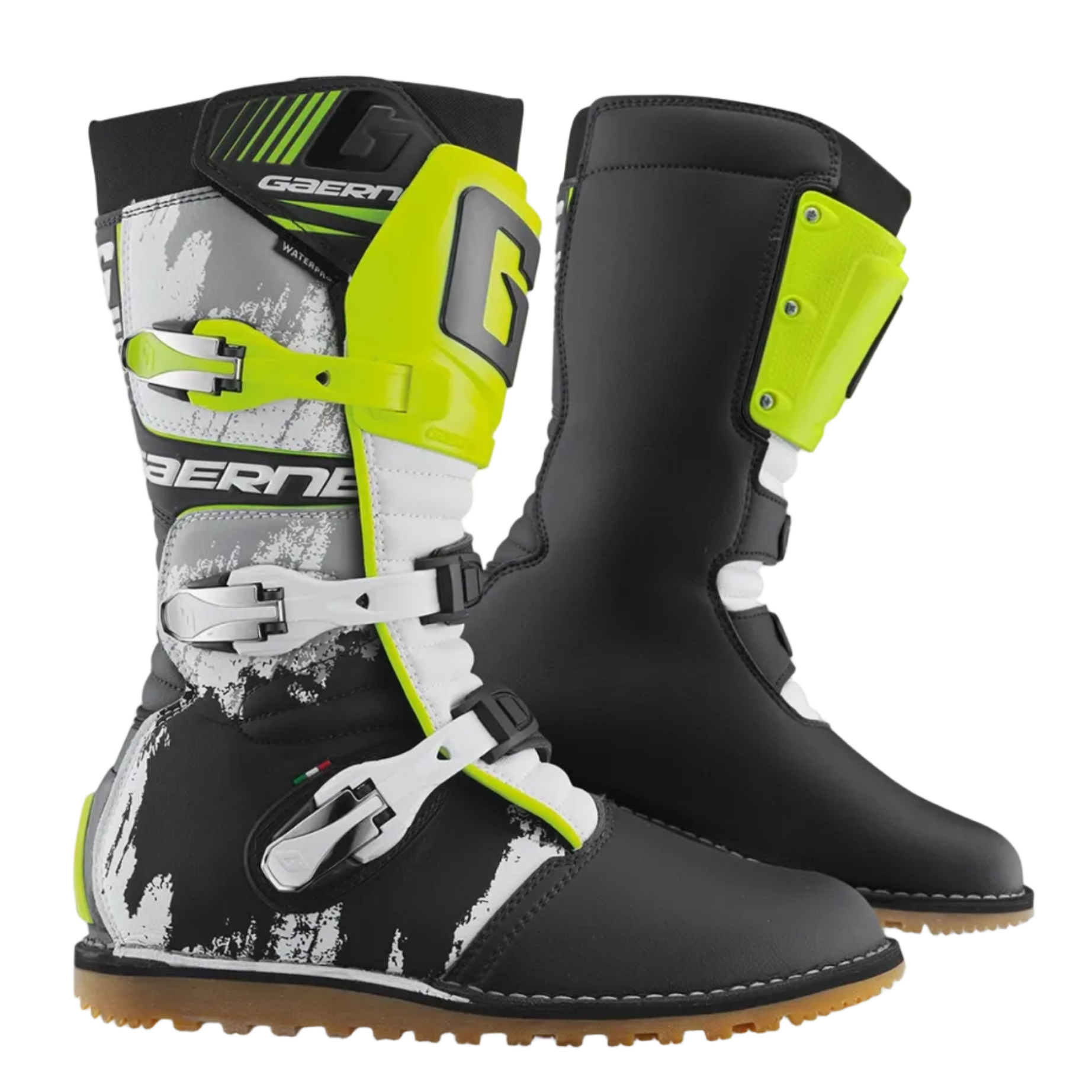 GAERNE støvler Balance Classic sort/camo gul