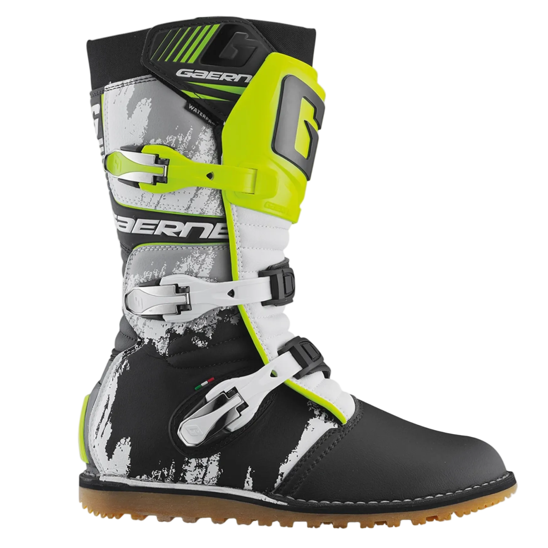GAERNE støvler Balance Classic sort/camo gul