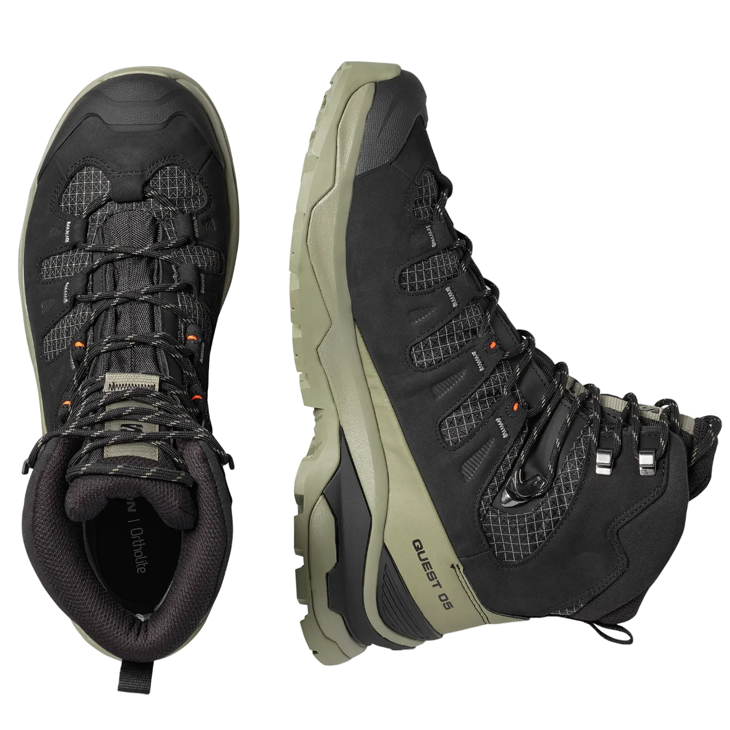 SALOMON sko Quest 5 GTX sort/dyb lynggrøn/sort