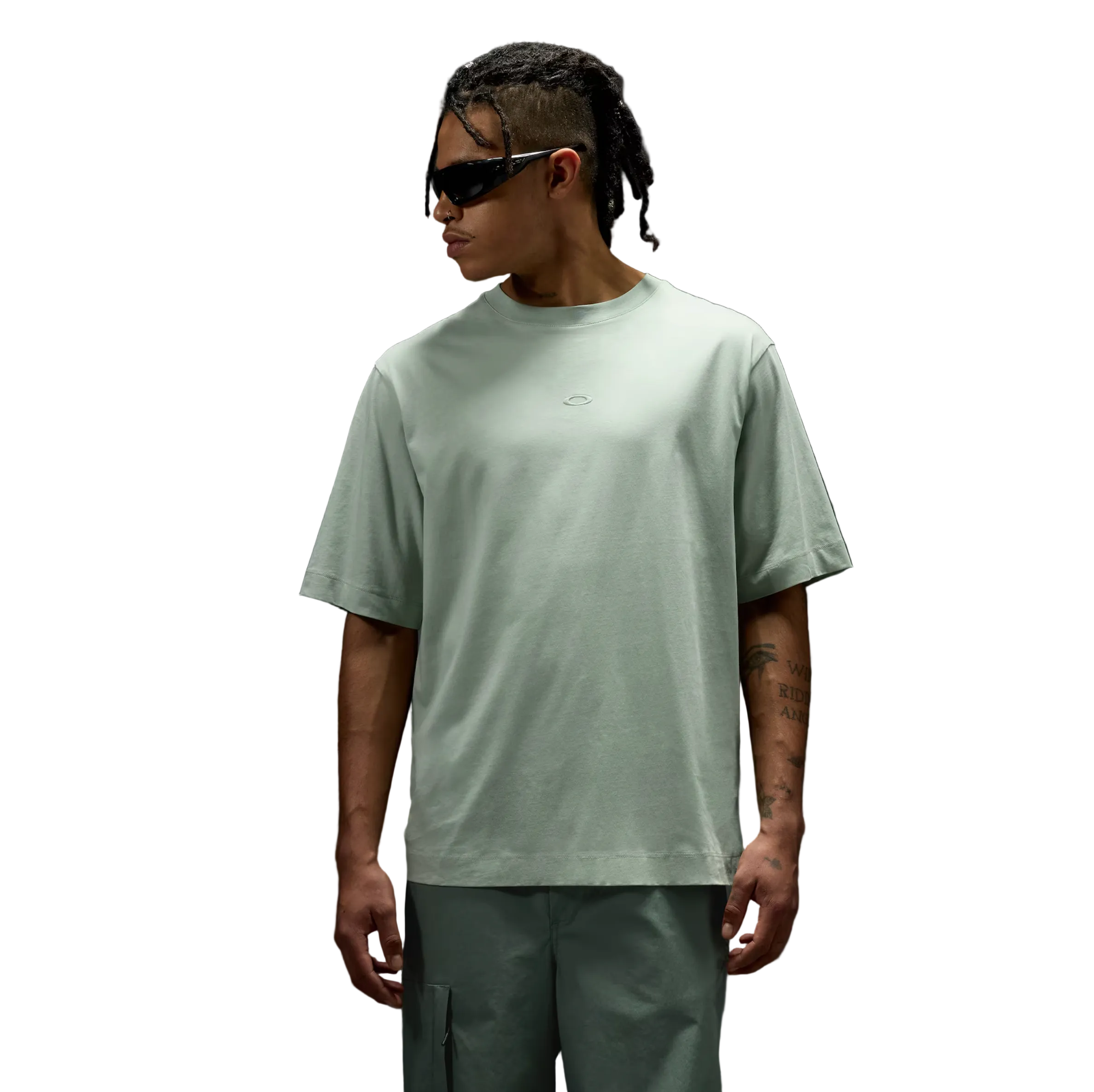 OAKLEY Reserve Momento Protopia Tee T-krekls izbalējis zaļš