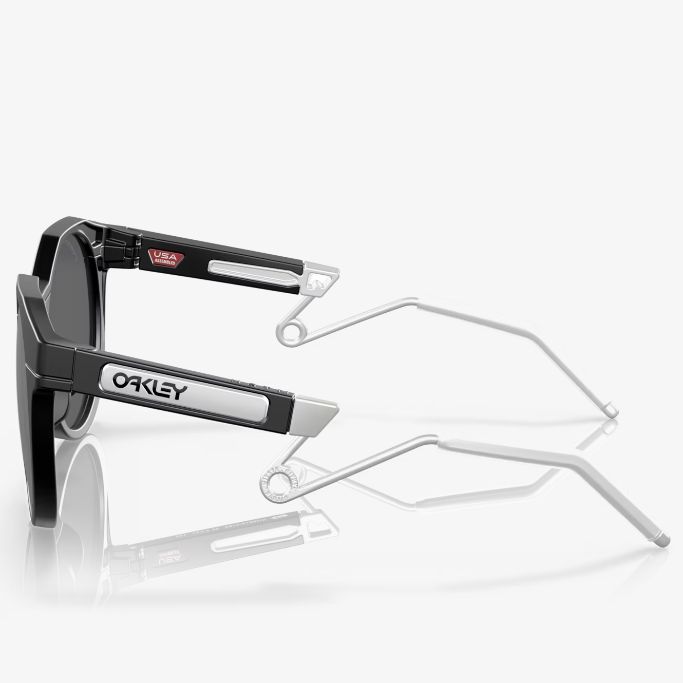 OAKLEY saulesbrilles HSTN Metal matētas melnas ar Prizm Black lēcām